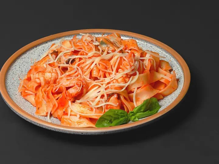 Фетучини с морепродуктами